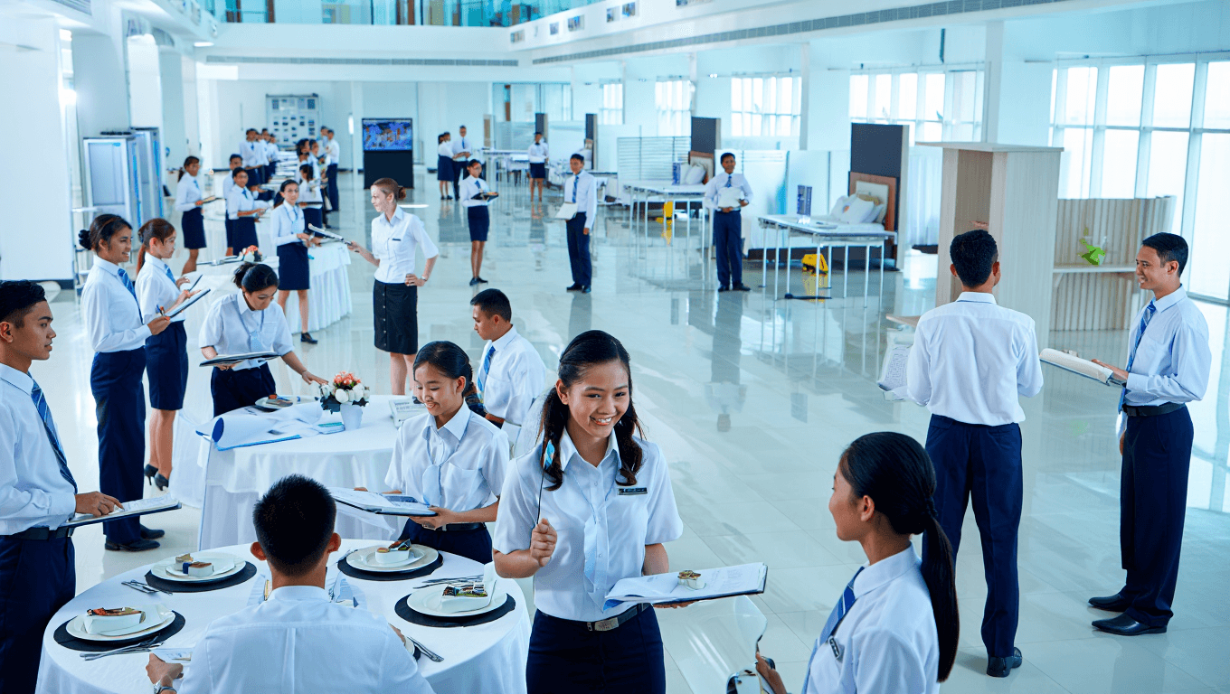 Pelatihan kapal pesiar profesional di Berlian Scranton Training Center Indonesia